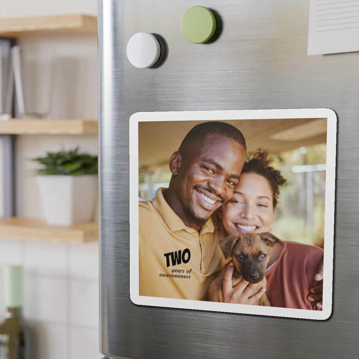 Years of Awesomeness Photo Magnet Die-Cut Magnet | Anniversary Photo Keepsake