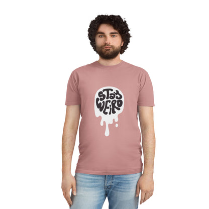 Stay Weird shirt | Retro Script Tee, Quirky Typography