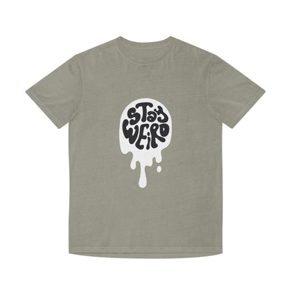 Stay Weird shirt | Retro Script Tee, Quirky Typography