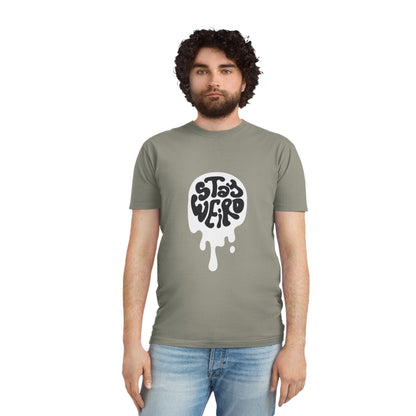 Stay Weird shirt | Retro Script Tee, Quirky Typography
