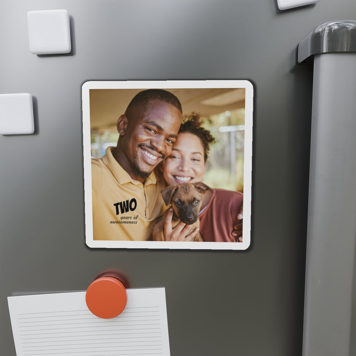 Years of Awesomeness Photo Magnet Die-Cut Magnet | Anniversary Photo Keepsake