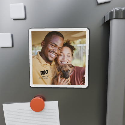 Years of Awesomeness Photo Magnet Die-Cut Magnet | Anniversary Photo Keepsake