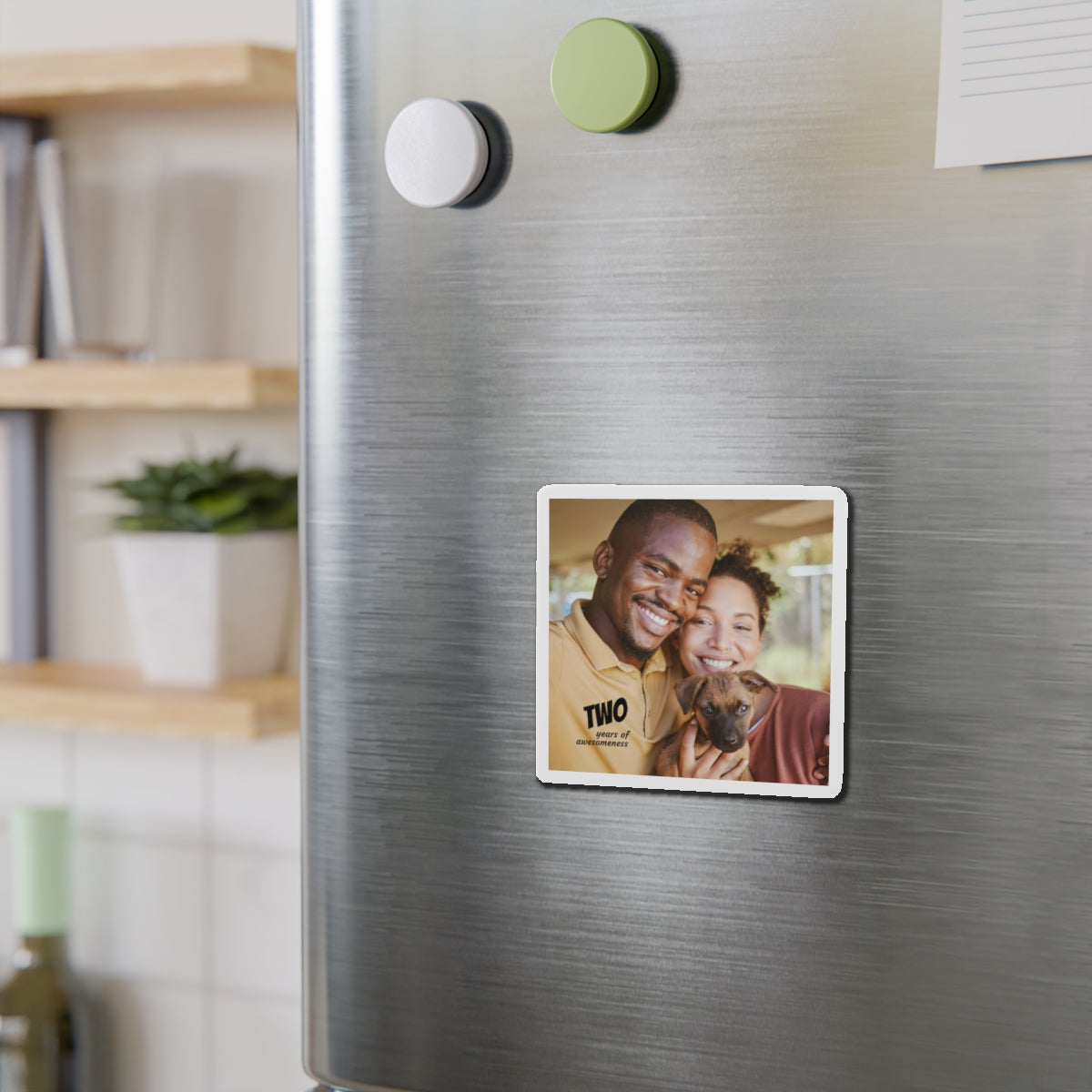 Years of Awesomeness Photo Magnet Die-Cut Magnet | Anniversary Photo Keepsake