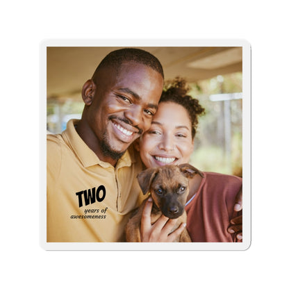 Years of Awesomeness Photo Magnet Die-Cut Magnet | Anniversary Photo Keepsake