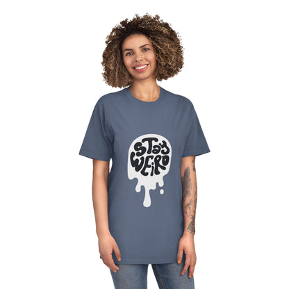 Stay Weird shirt | Retro Script Tee, Quirky Typography