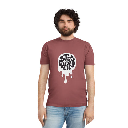 Stay Weird shirt | Retro Script Tee, Quirky Typography