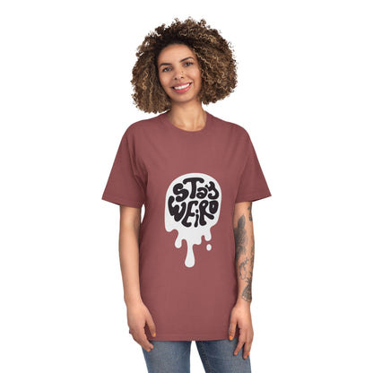 Stay Weird shirt | Retro Script Tee, Quirky Typography