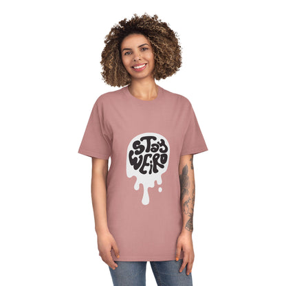 Stay Weird shirt | Retro Script Tee, Quirky Typography