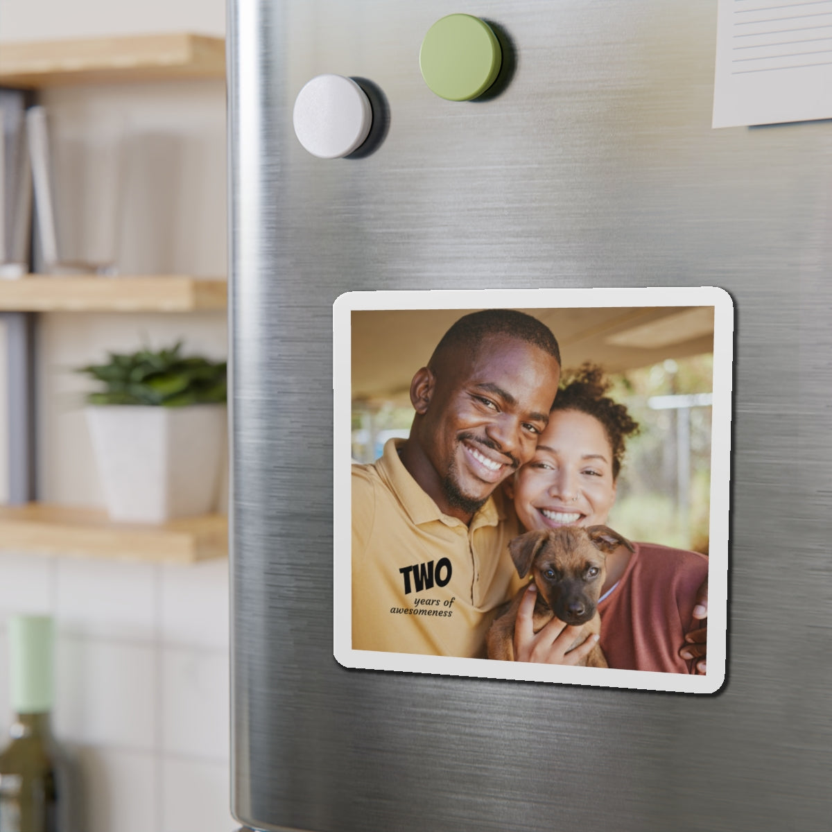 Years of Awesomeness Photo Magnet Die-Cut Magnet | Anniversary Photo Keepsake