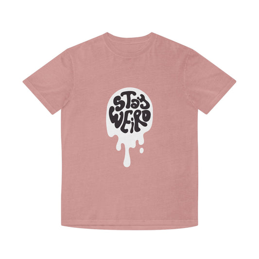 Stay Weird shirt | Retro Script Tee, Quirky Typography