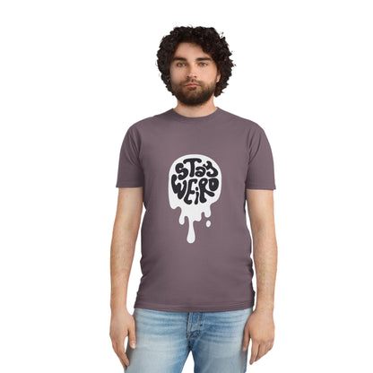 Stay Weird shirt | Retro Script Tee, Quirky Typography