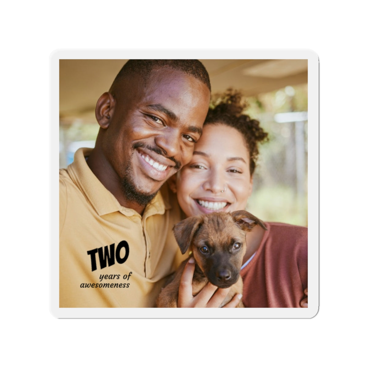 Years of Awesomeness Photo Magnet Die-Cut Magnet | Anniversary Photo Keepsake