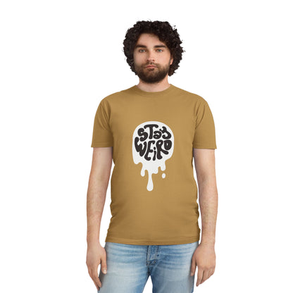 Stay Weird shirt | Retro Script Tee, Quirky Typography
