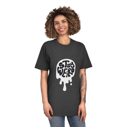 Stay Weird shirt | Retro Script Tee, Quirky Typography