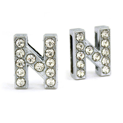 Silver Letters with Full Clear Rhinestone