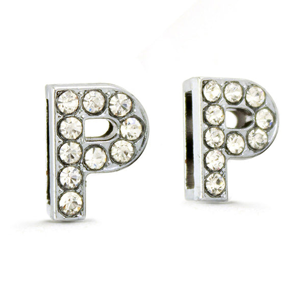 Silver Letters with Full Clear Rhinestone