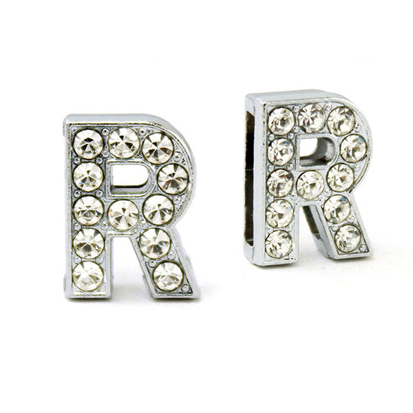 Silver Letters with Full Clear Rhinestone