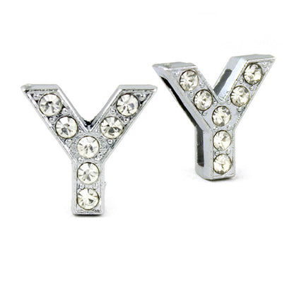 Silver Letters with Full Clear Rhinestone